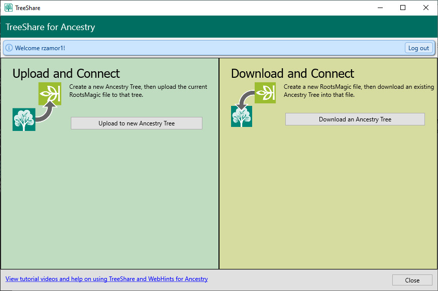Upload and download your Ancestry trees